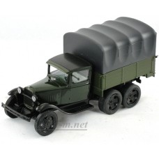 Горький-ААА грузовик с тентом полный привод, темно-зеленый/черный